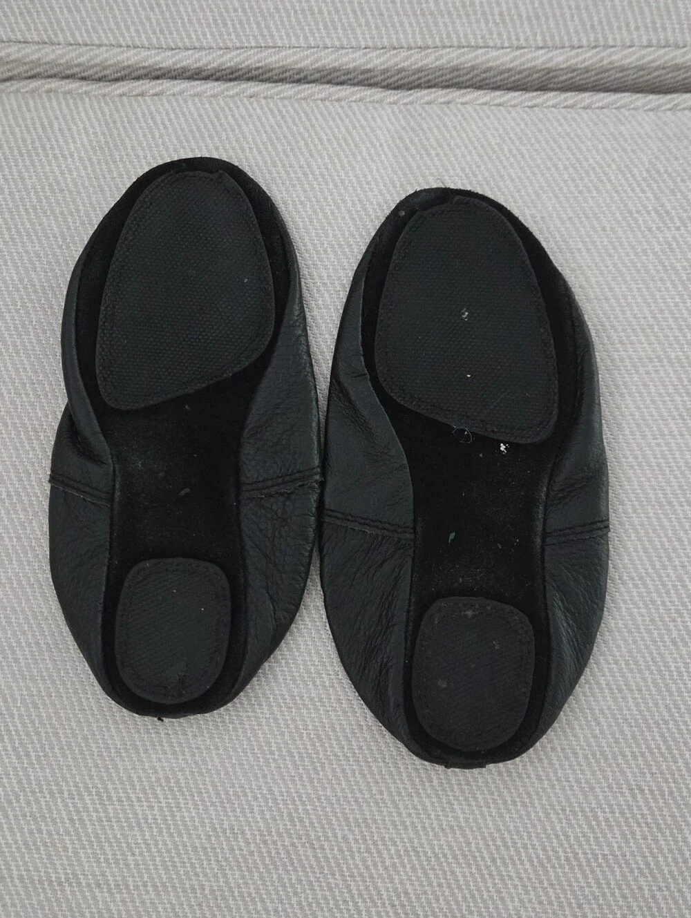 Kids Black Slip-On Dance Flats